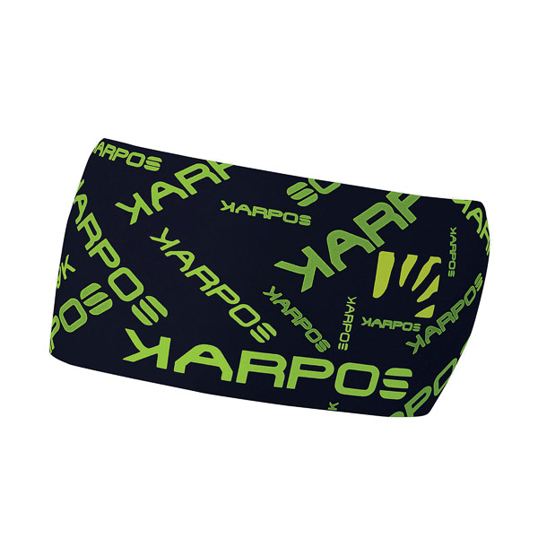 Karpos Pelmo Headband Black Lime Green