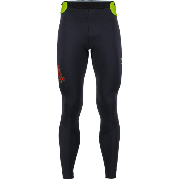 KARPOS LAVAREDO WINTER TIGHT BLACK/LIME GREEN/ GRENADINE