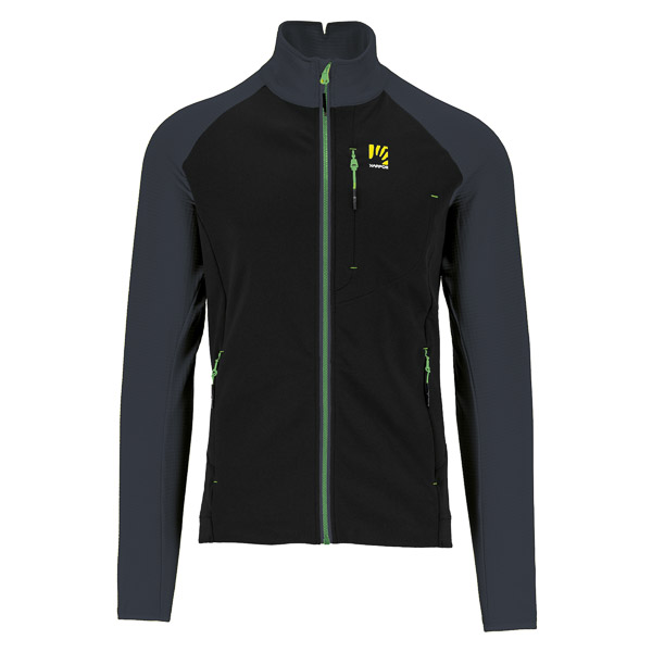 Karpos Pizzocco Evo Full-Zip Fleece Black/Ombre Blue/Jasmine Green