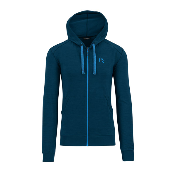 Karpos Coppolo Merino Full Zip Hoodie Gibraltar Sea