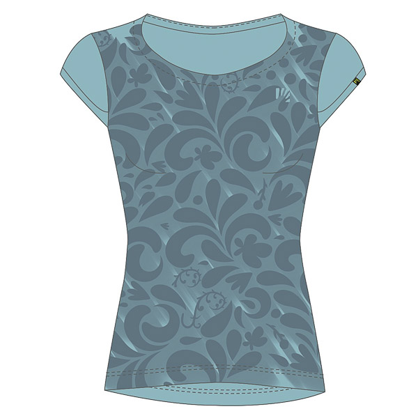 Loma Print W Jersey Aquamarine/Spring Lake