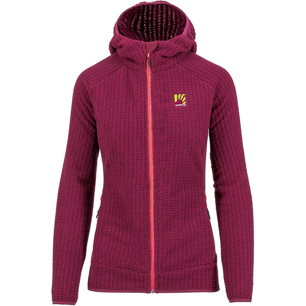 KARPOS ROCCHETTA W HOODIE FLEECE RASPBERRY R.