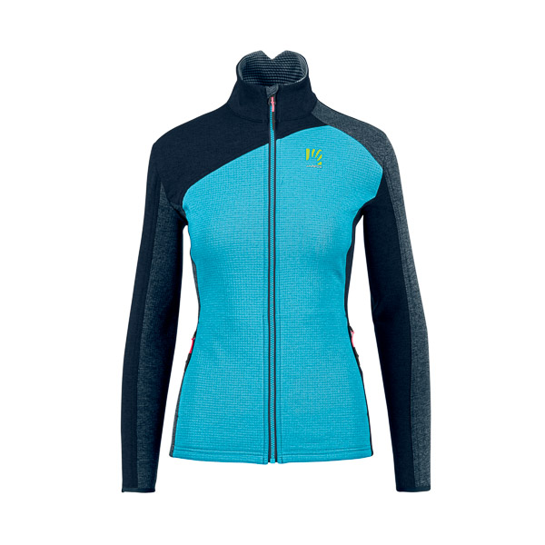 Karpos Federa Full-Zip W Fleece Blue Atoll/Vulcan/Midnight