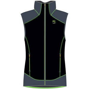 Karpos Parete Vest Black/Ombre Blue/Jasmine Green