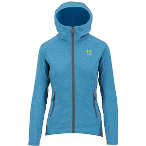 Mezzodi Hoodie W Fleece Blue Atoll