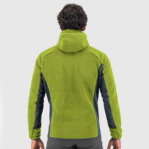 KARPOS 80’S HOODIE FLEECE LIME GREEN/DARK SLATE