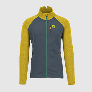 Karpos Pizzocco Evo Full-Zip Fleece Dark Slate/Lemon Curry