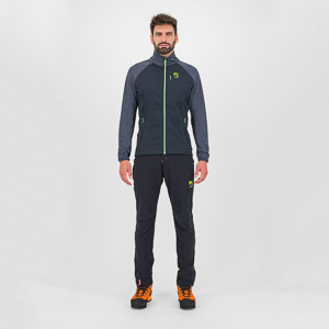 Karpos Pizzocco Evo Full-Zip Fleece Black/Ombre Blue/Jasmine Green