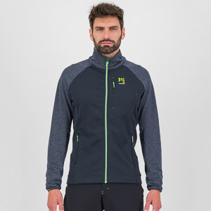 Karpos Pizzocco Evo Full-Zip Fleece Black/Ombre Blue/Jasmine Green