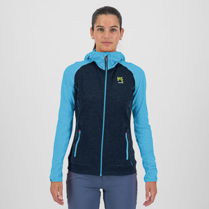 Karpos Ambrizzola W Full-Zip Hoodie Sky Captain/Blue Atoll