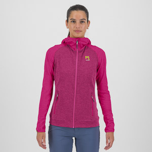 Karpos Ambrizzola W Full-Zip Hoodie Cherries Jubilee/Innuendo