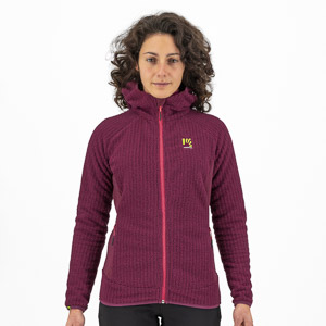 KARPOS ROCCHETTA W HOODIE FLEECE RASPBERRY R.