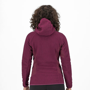 KARPOS ROCCHETTA W HOODIE FLEECE RASPBERRY R.