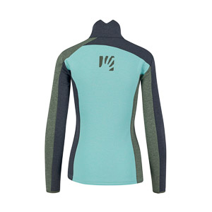 Karpos Federa Full-Zip W Fleece Aqua Ski/Black Sand/Thyme