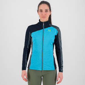 Karpos Federa Full-Zip W Fleece Blue Atoll/Vulcan/Midnight