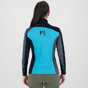 Karpos Federa Full-Zip W Fleece Blue Atoll/Vulcan/Midnight