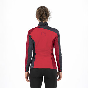 KARPOS FEDERA FULL-ZIP W FLEECE POINSETTIA/INDIA INK/JESTER RE