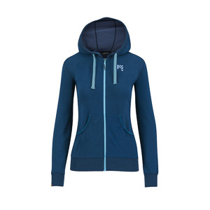 Coppolo Merino W Full Zip Hoodie Gibraltar Sea