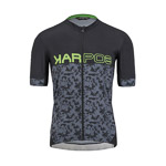 Karpos Jump Jersey Black/Ombre Blue/Green Fluo