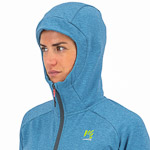 KARPOS MEZZODI HOODIE W FLEECE BLUE ATOLL