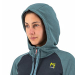 KARPOS PRAMPER ZIP HOODIE W FLEECE BLACK/NORTH ATLANTIC