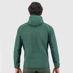 KARPOS 80’S HOODIE FLEECE SMOKE PINE/JUNGLE GREEN