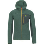 KARPOS 80’S HOODIE FLEECE SMOKE PINE/JUNGLE GREEN