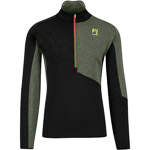 Karpos Federa Half-Zip Fleece Black/Black Sand/Thyme