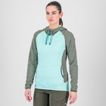 Karpos Camoscio W Hoodie Aqua Ski/Thyme