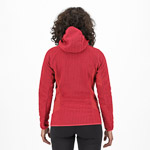 KARPOS ROCCHETTA W HOODIE FLEECE POINSETTIA