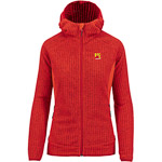 KARPOS ROCCHETTA W HOODIE FLEECE POINSETTIA