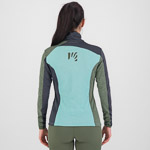 Karpos Federa Full-Zip W Fleece Aqua Ski/Black Sand/Thyme