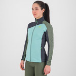 Karpos Federa Full-Zip W Fleece Aqua Ski/Black Sand/Thyme